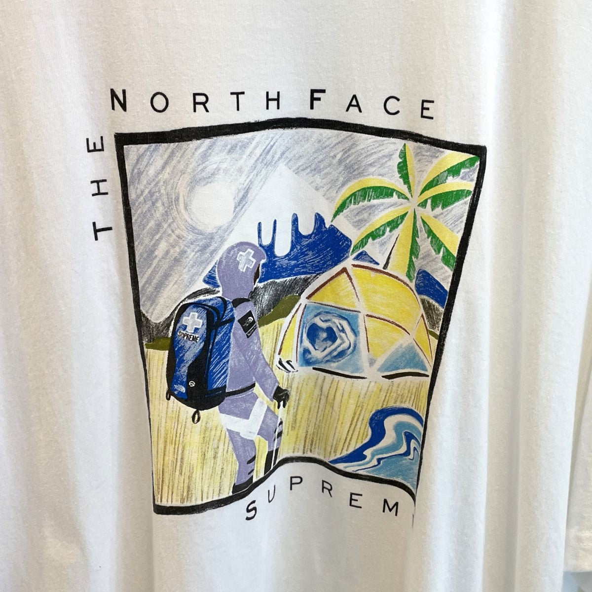 Supreme×THE NORTH FACE Sketch S／S Tee 22ss ホワイト サイズ XL｜【公式】カインドオルオンライン  ブランド古着・中古通販【kindal】