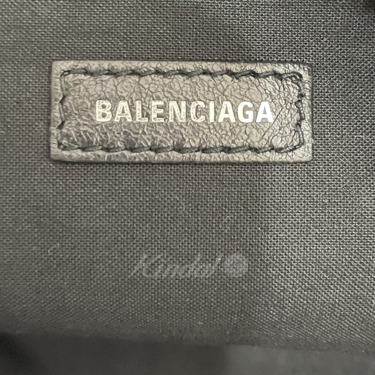 BALENCIAGA(バレンシアガ) I LOVE TECHNO レザークラッチバッグ 528147