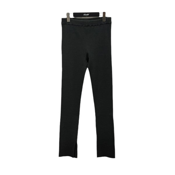 stretch woolリブレギンス