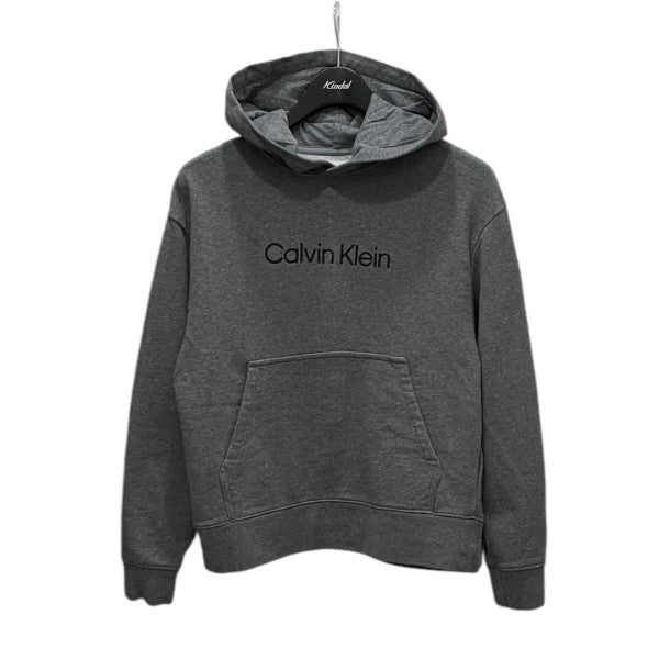 Calvin Klein(カルバンクライン) STANDARD パーカー ロゴししゅうプル 