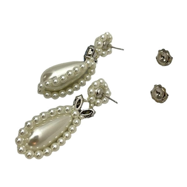 Simone Rocha(シモーネロシャ) Flower Drop Earring フラワードロップイヤリングピアス ホワイト レディース ピアス・イヤリング 中古・古着