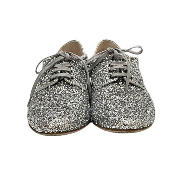 MIU MIU(ミュウミュウ) GLITTER SHOES グリッターシューズ シルバー サイズ 35 1/2｜【公式】カインドオルオンライン  ブランド古着・中古通販【kindal】