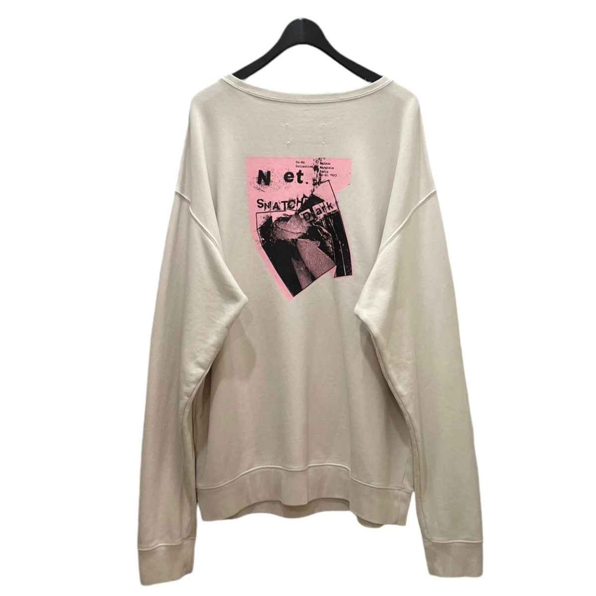 Maison Margiela アーティザナルライン バックプリントオーバーサイズスウェット 2024ss の古着・中古アイテム