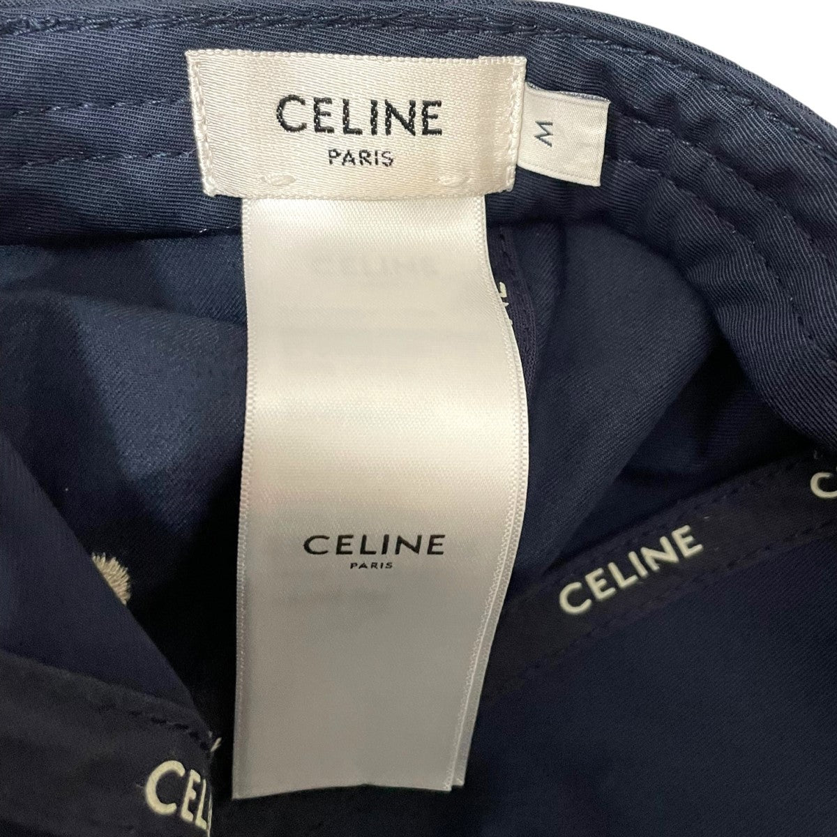 CELINE(セリーヌ) イニシャルベースボールキャップキャップ2AP05969P 2AP05969P ネイビーｘベージュ サイズ M｜【公式】カインドオルオンライン  ブランド古着・中古通販【kindal】