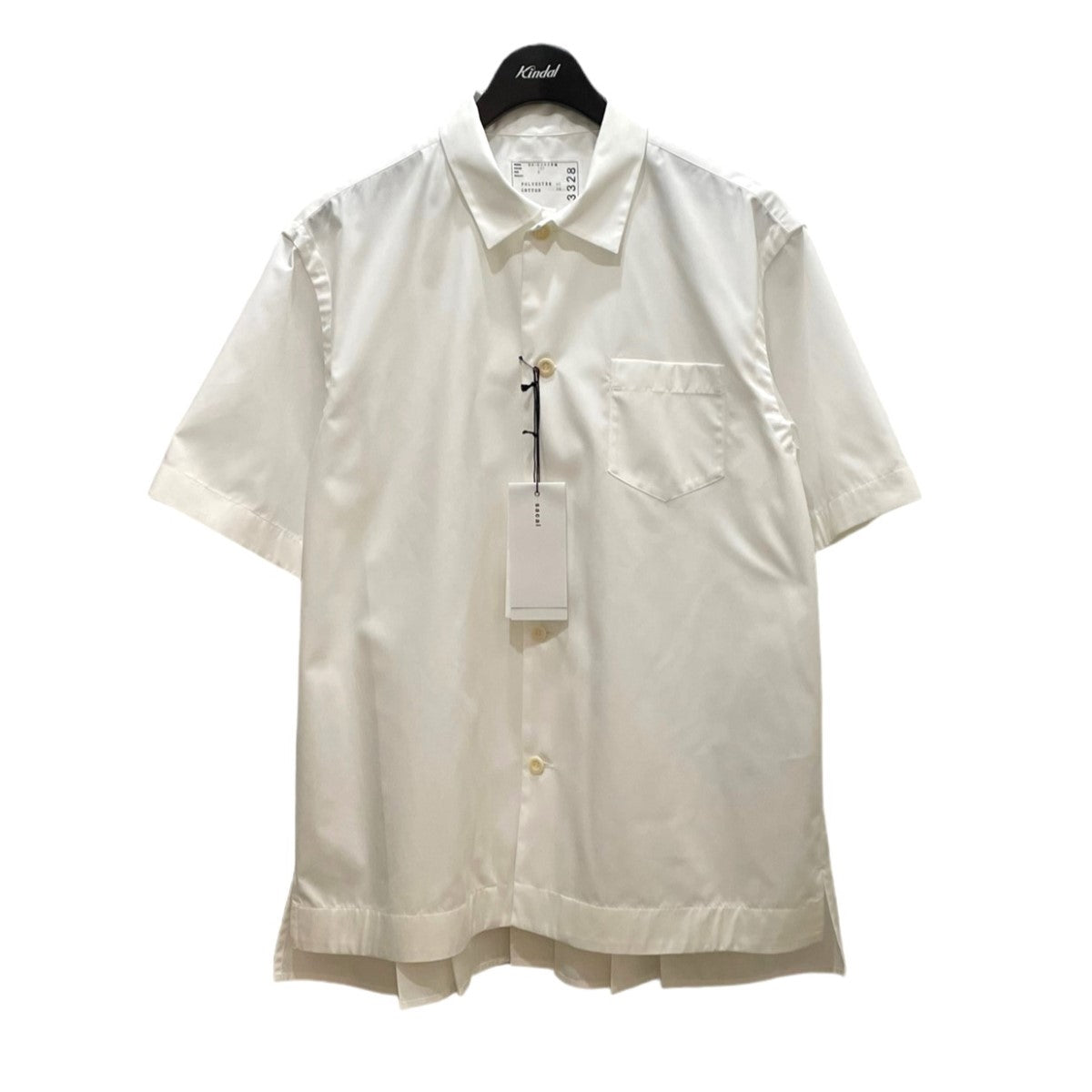 サカイの2024SS Cotton Poplin Shirt バックプリーツシャツです。 sacai トップス 古着・中古アイテム