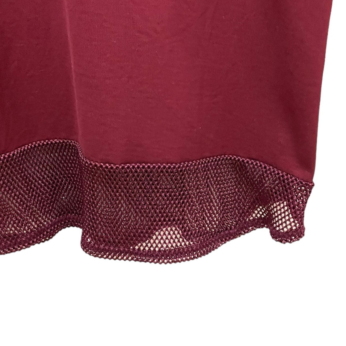 TOGA VIRILIS(トーガヴィリリース) 24SS MESH T-SHIRT ボルドー