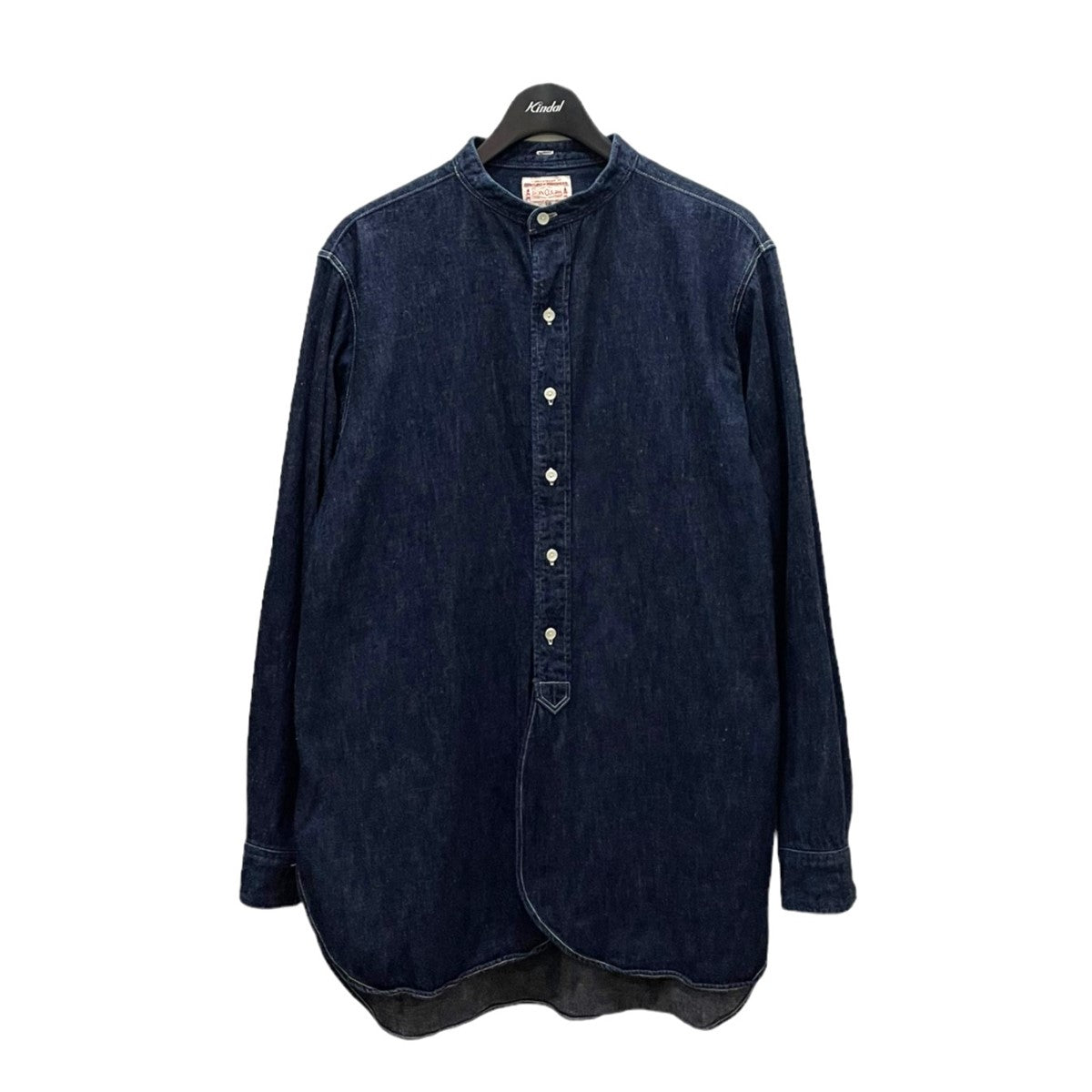 BONCOURA(ボンクラ) Band Collar Shirt Denim バンドカラーデニムシャツ made in japan インディゴ サイズ  38｜【公式】カインドオルオンライン ブランド古着・中古通販【kindal】