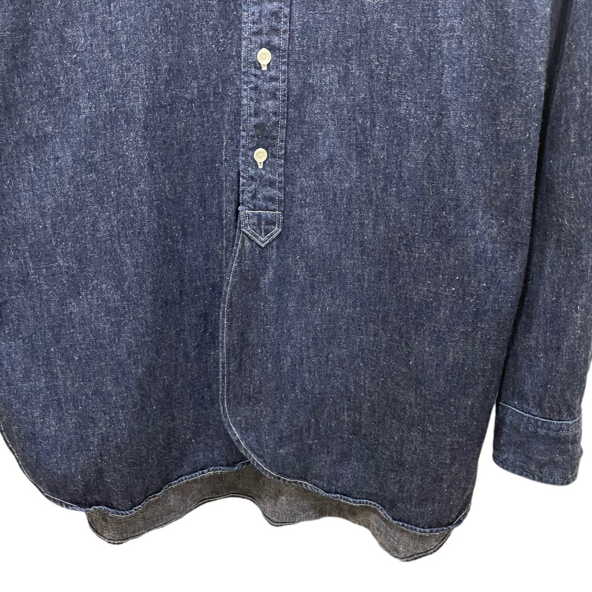 BONCOURA(ボンクラ) Band Collar Shirt Denim　バンドカラーデニムシャツ　made in japan