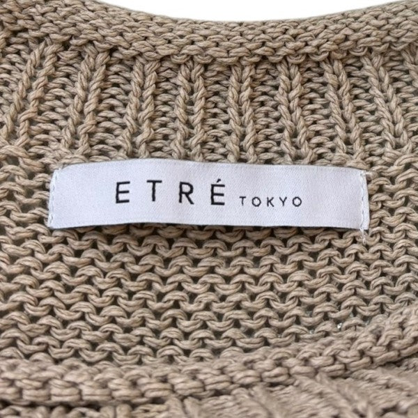 エトレトウキョウ ETRE TOKYO ボトルネックローゲージサマーニット ベージュ ETRE TOKYO(エトレトウキョウ) ボトルネックローゲージサマー