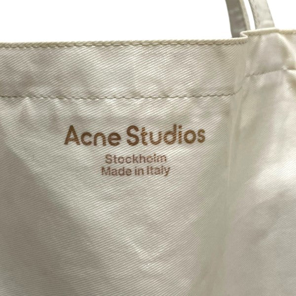 ACNE STUDIOS(アクネストゥディオズ) オイルクロストートFN-UX-BAGS000055 FN-UX-BAGS000055  ホワイト｜【公式】カインドオルオンライン ブランド古着・中古通販【kindal】