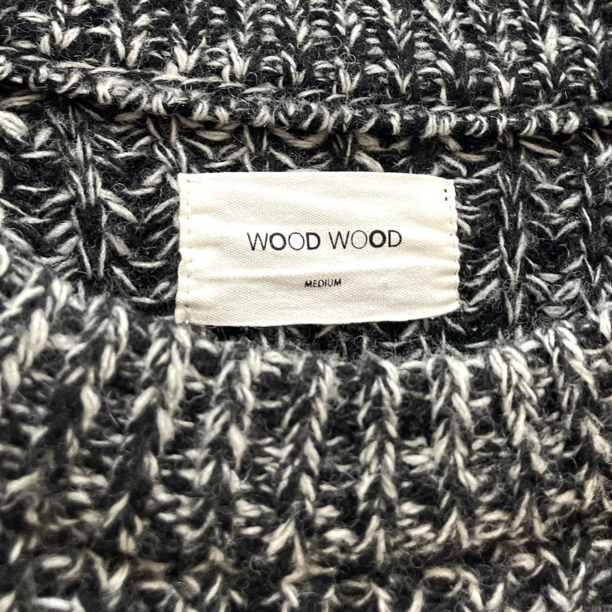 ウッドウッドのメランジクルーネックニットです。 WOOD WOOD トップス 古着・中古アイテム
