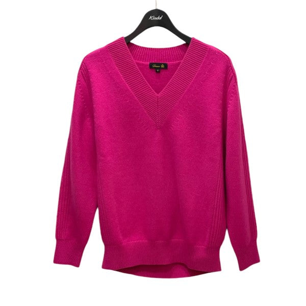 Drawer(ドゥロワー) Vネックカシミヤニット カシミヤテンジクVN PO