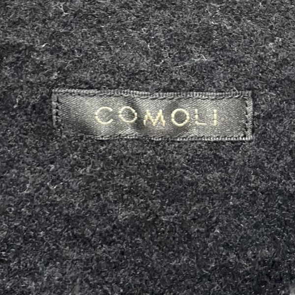COMOLI(コモリ) 縮絨ウール ハーフジップシャツ ダークネイビー サイズ