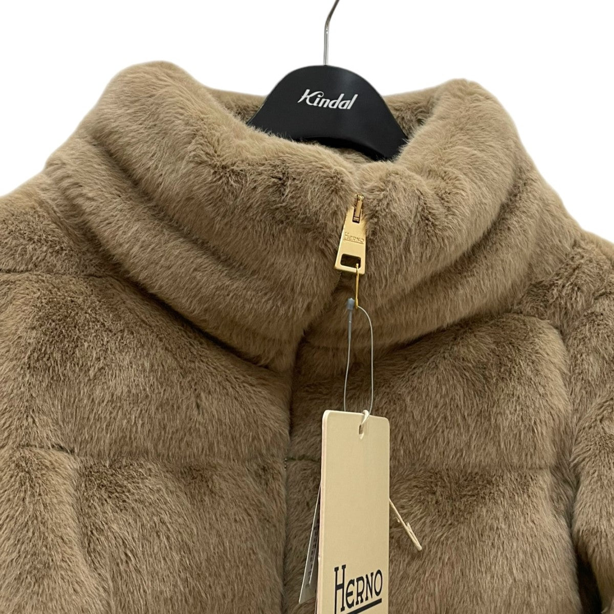 エコファー スタンドネック ダウンコートダウンジャケットPI1166D 12354