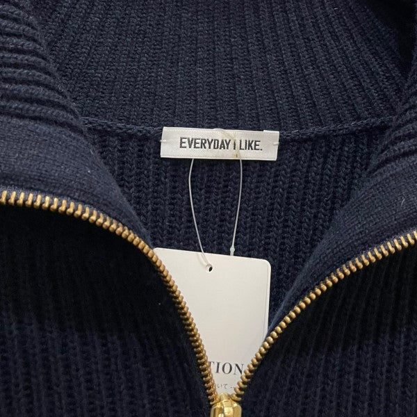 EVERYDAY I LIKE．(エヴリディアイライク) Half Zip Sweater ハーフジップセーター ネイビー サイズ  F｜【公式】カインドオルオンライン ブランド古着・中古通販【kindal】