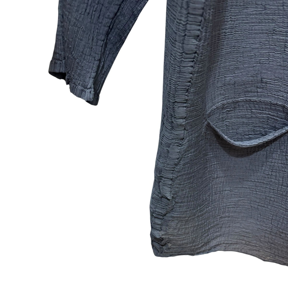 ミーイッセイミヤケ me ISSEY MIYAKE ロングカーデ MI71FO191 グレー me ISSEY MIYAKE(ミーイッセイミヤケ) ロングカーデMI71FO191