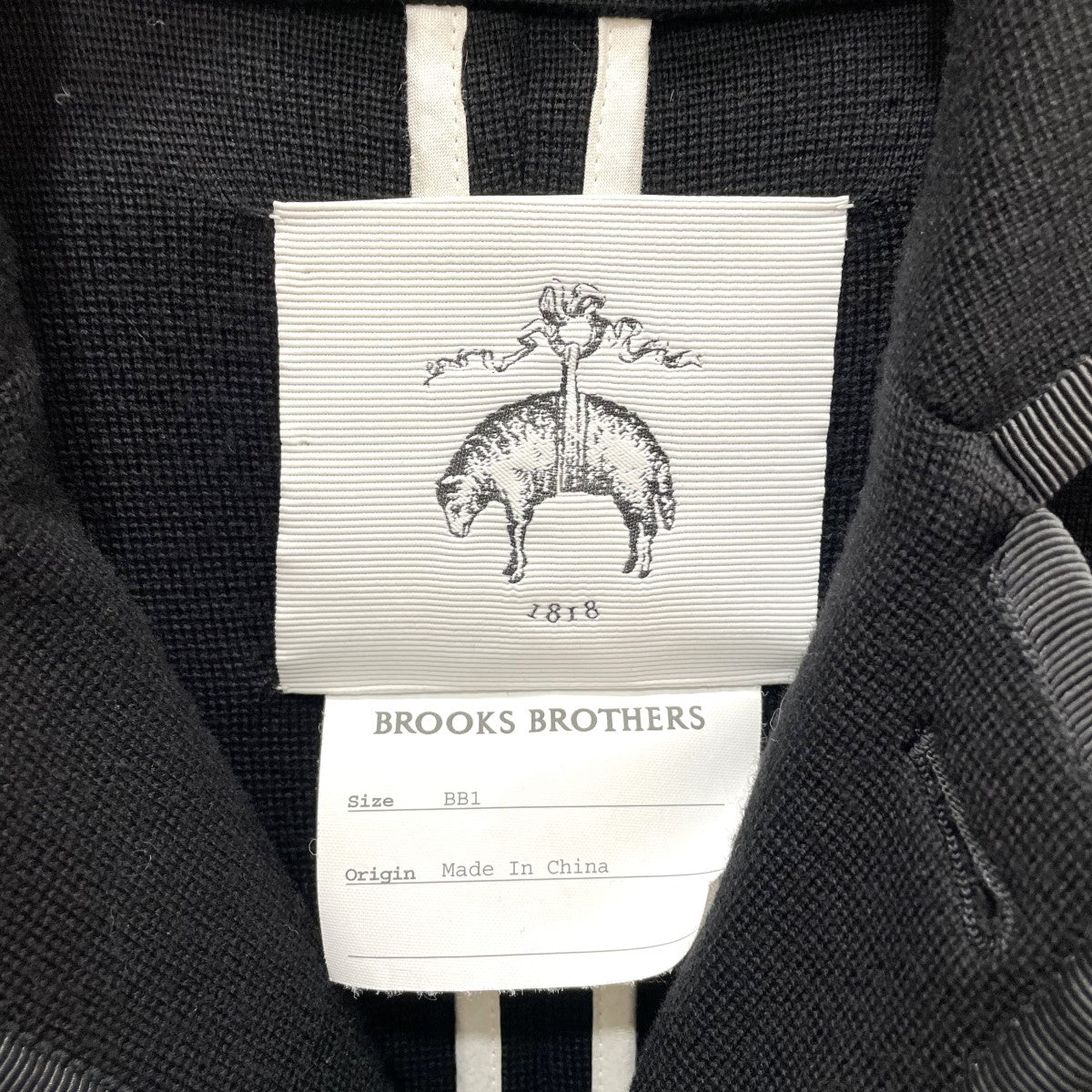 BLACK FLEECE BY Brooks Brothers(ブラックフリースバイブルックスブラザーズ) パイピング ニットジャケット ブラック  サイズ BB1｜【公式】カインドオルオンライン ブランド古着・中古通販【kindal】