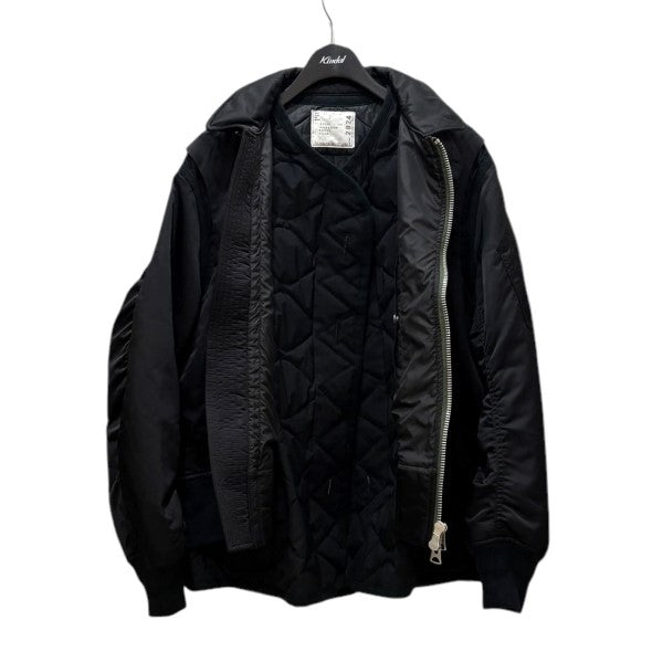 sacai 古着・中古 サカイのナイロンツイルミックスブルゾン Nylon Twill Mix Blouson 22-02824Mです。