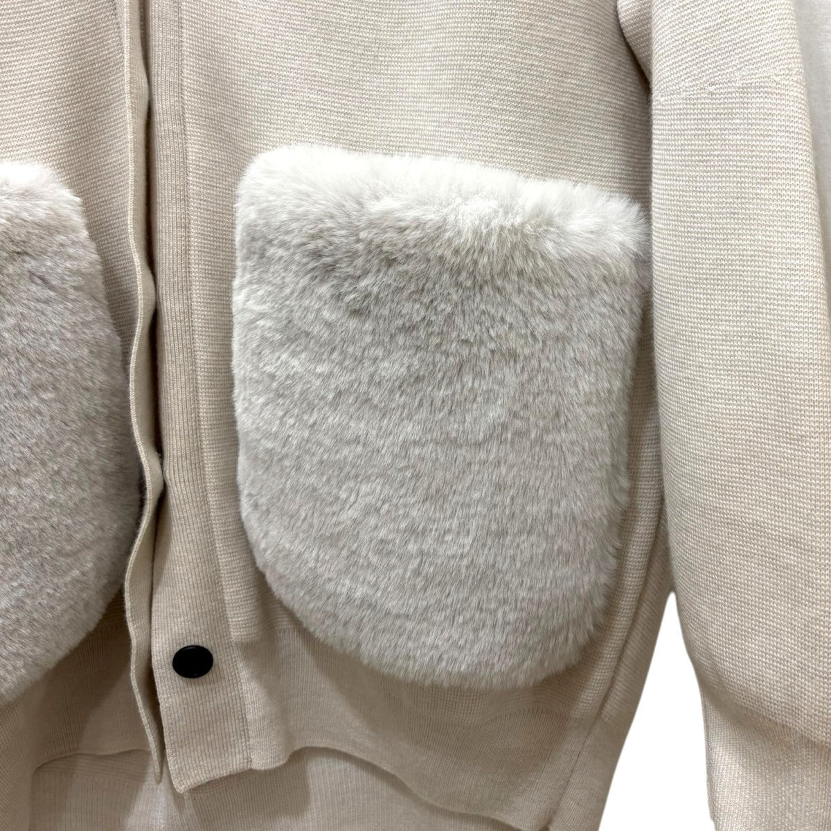 BALLSEY(ボールジー) ウールポリエステルミラノリブ ファーポケット