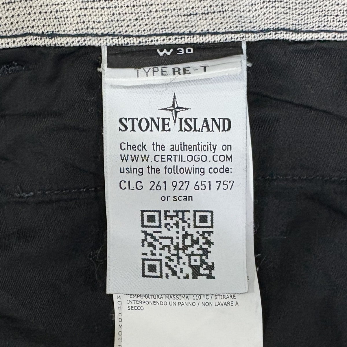 STONE ISLAND TYPE RE-T REGULAR TAPERED RAW7015J0211 古着・中古-7枚目のアイテム画像