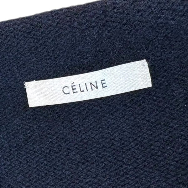 CELINE ネイビーリブニットベスト フィービー期 CELINE ネイビーリブニットベスト フィービー期 CELINE ネイビー