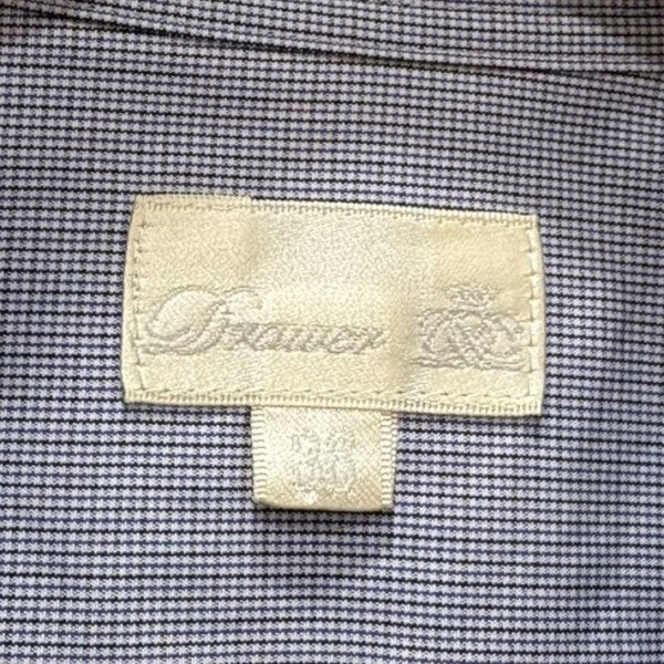 Drawer コットンチェックフリルシャツ36