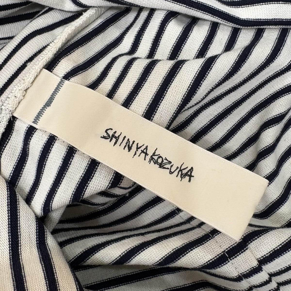 SHINYA KOZUKA LOOSE TURTLEボーダーT2402SK90 古着・中古-6枚目のアイテム画像