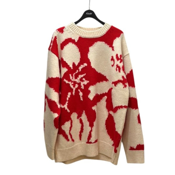 DRIES VAN NOTEN 22AWNATIVE 5707 M．K．SWEATER NAV ニット7842240505 古着・中古-1枚目のアイテム画像