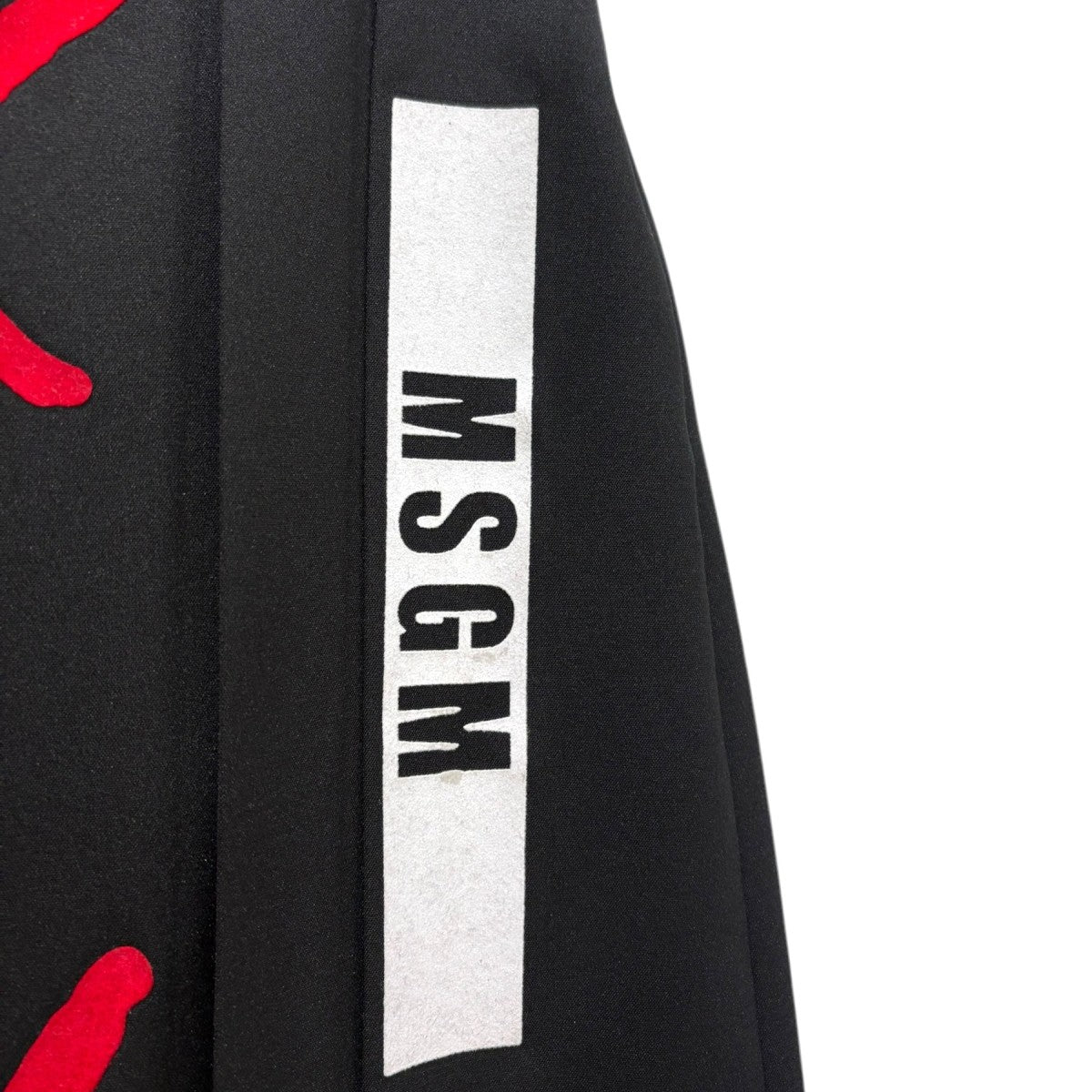 MSGM(エムエスジーエム) プリーツミニスカート ブラック サイズ