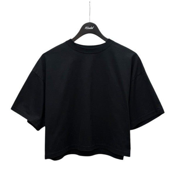 新到着 HYKE(ハイク) ショート丈T CROPPED SHORT SLV-TEE ブラック トップス