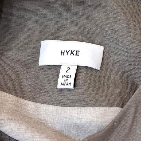 ハイク HYKE TROPICAL MILITARY TOP レースアップノースリーブ 201-15101 21 カーキ サイズ：2 HYKE(ハイク) TROPICAL MILITARY TOP レースアップノースリーブ