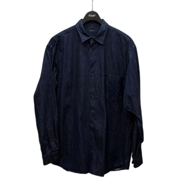 【保証書付】 COMOLI(コモリ) デニムシャツW03-02004 W03-02004 インディゴ トップス
