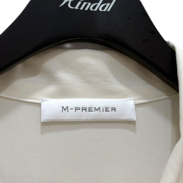 エムプルミエ M-premier ボウタイリボンブラウス A343-001 ホワイト サイズ：38 M-premier(エムプルミエ) ボウタイリボンブラウスA343-001 A343