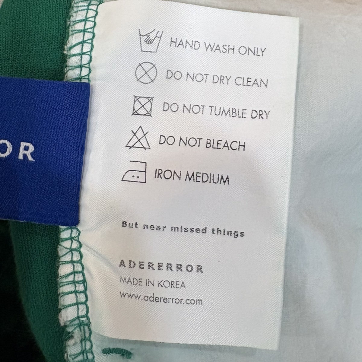 ADER error ペイントショートパンツショートパンツBLASSST01GN1 古着・中古-8枚目のアイテム画像