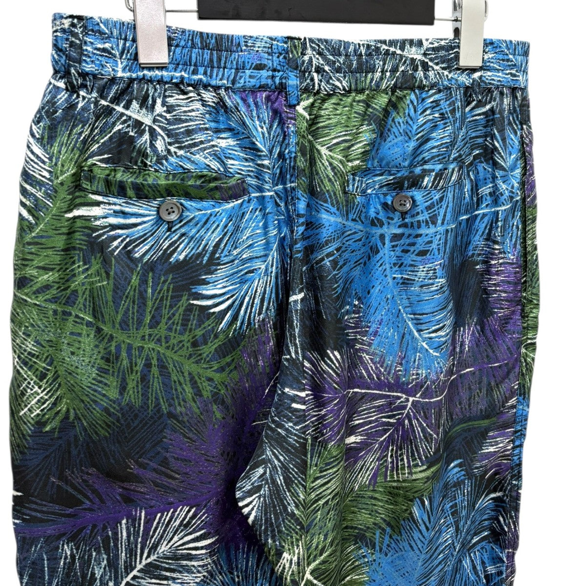 BANANATIME TAPERED 2 PANTS TROPICAL SUNSET シルクイージーパンツ21-100-10 古着・中古-4枚目のアイテム画像