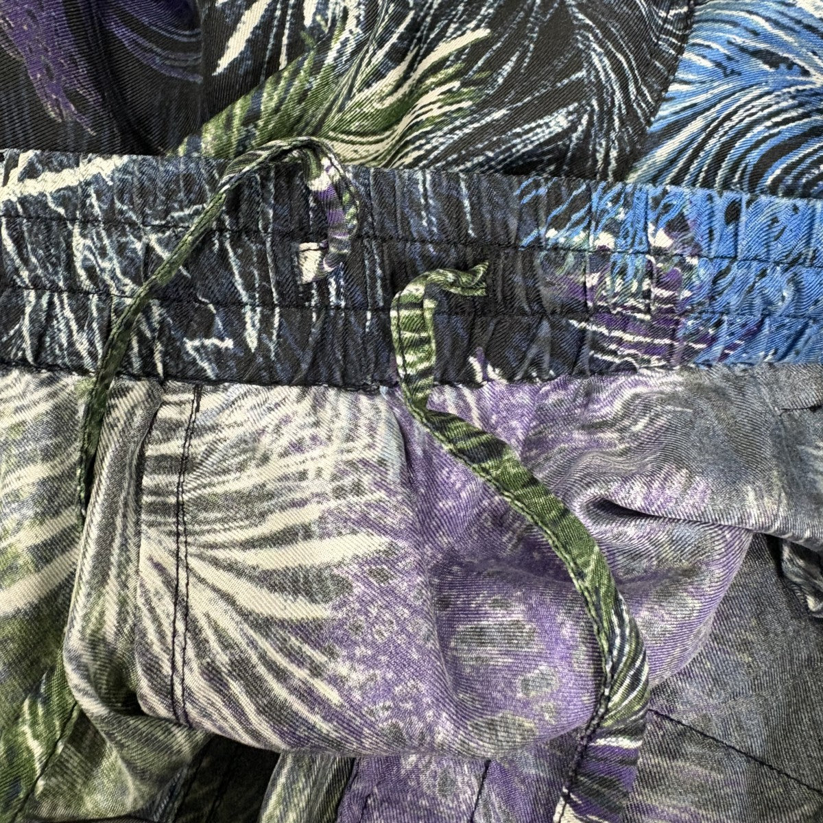 BANANATIME TAPERED 2 PANTS TROPICAL SUNSET シルクイージーパンツ21-100-10 古着・中古-8枚目のアイテム画像