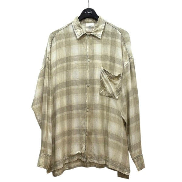 L'Appartement×REMI RELIEF 2WAYビエラチェックシャツ RN128390