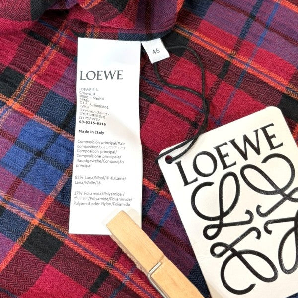 『LOEWE』ロエベ (M) クレイジーパターンチェック柄シャツ LOEWE - 『LOEWE』ロエベ (M) クレイジーパターンチェック柄