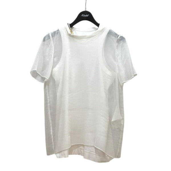 sacai(サカイ) アシンメトリーポロシャツ 24-07404 ホワイト サイズ 1  