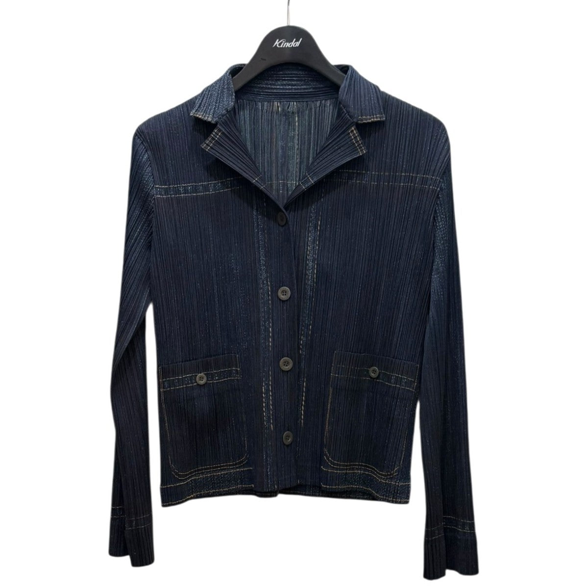 PLEATS PLEASE／ISSEY MIYAKE 　プリーツジャケット ISSEY MIYAKE PLEATS PLEASE 変形襟プリーツジャケット