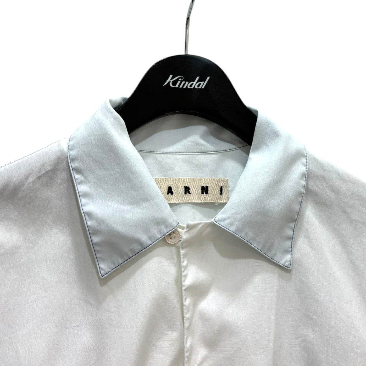 MARNI (マルニ) コットンポプリン　S/S シャツ　48 Marni/マルニ｜ホワイト ポプリン シャツ