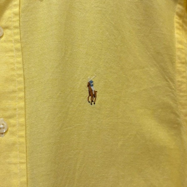 ラルフローレン RALPH LAUREN ボタンダウンシャツ イエロー サイズ：7 Ralph Lauren - ラルフローレン 刺繍 長袖 ボタンダウンシャツ