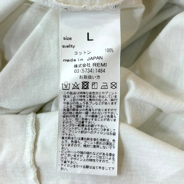 REMI RELIEF(レミレリーフ) ILLINOIS Tシャツ ホワイト サイズ L