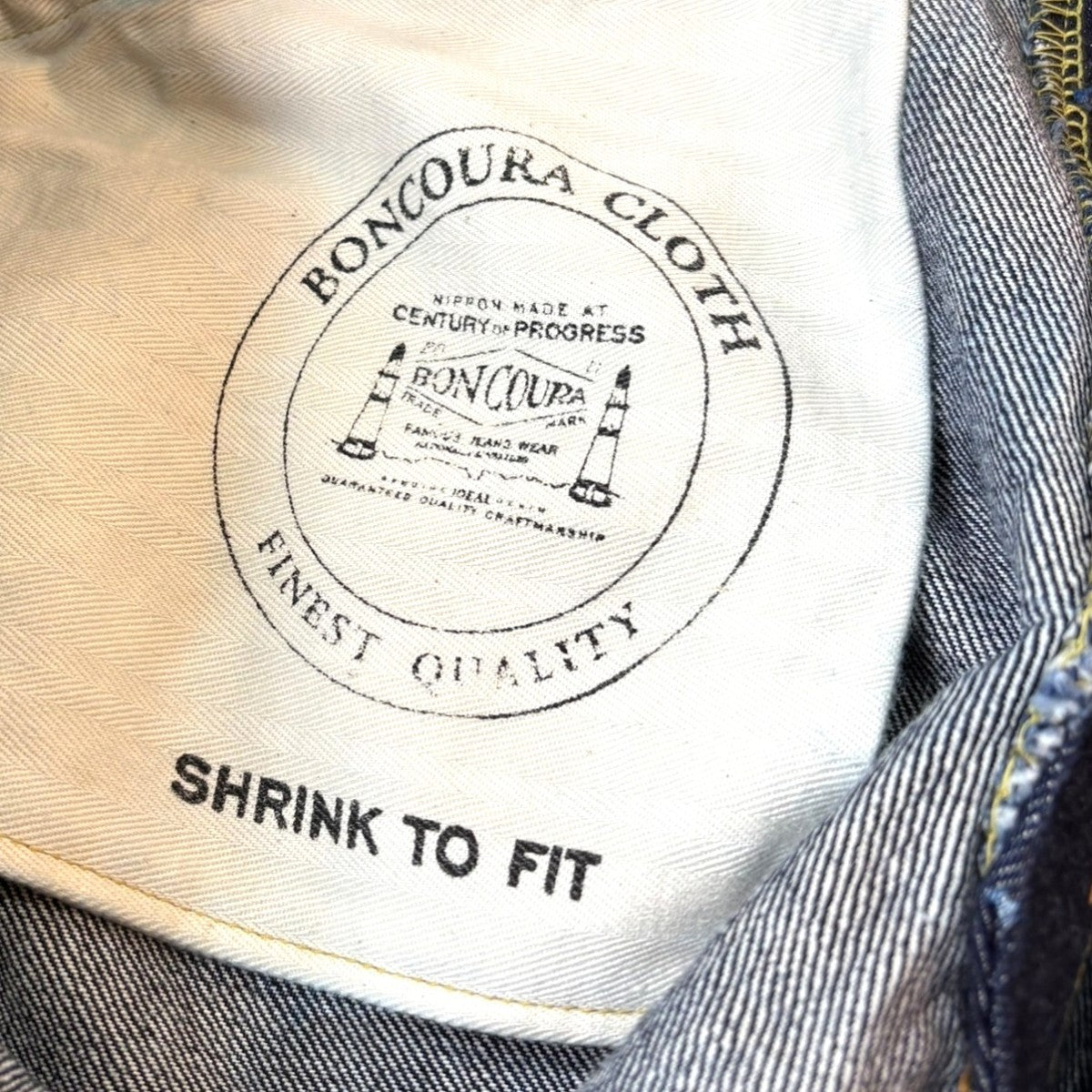 BONCOURA XX ジーンズ デニムパンツ 34インチ 大戦　ほぼ未使用 BONCOURA(ボンクラ) XX 大戦モデルデニムパンツ インディゴ