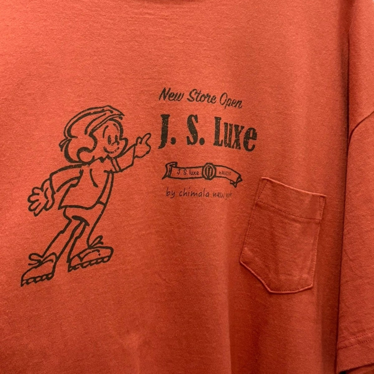 chimala J.S. LUXE 名古屋オープン記念 PRINT TEE chimala×JOURNAL STANDARD LUXE NAGOYA SHOP OPEN記念T ブラウン