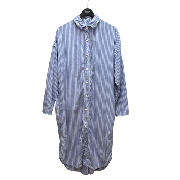 L'Appartement REMI RELIEF シャツワンピース REMI RELIEF×L'Appartement 別注ストライプシャツワンピ ブルー