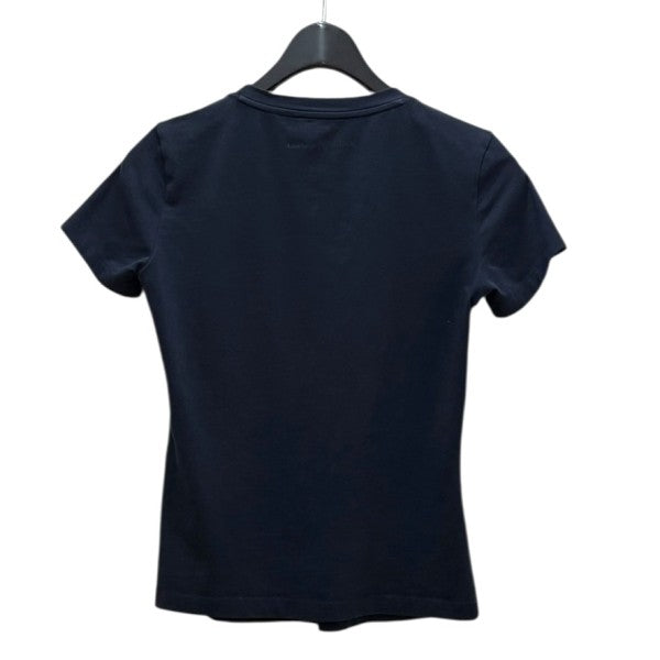 amis locaux logo tシャツ ネイビー ネイビー コットン クロップド Tシャツ ナイトブルー | AMI PARIS