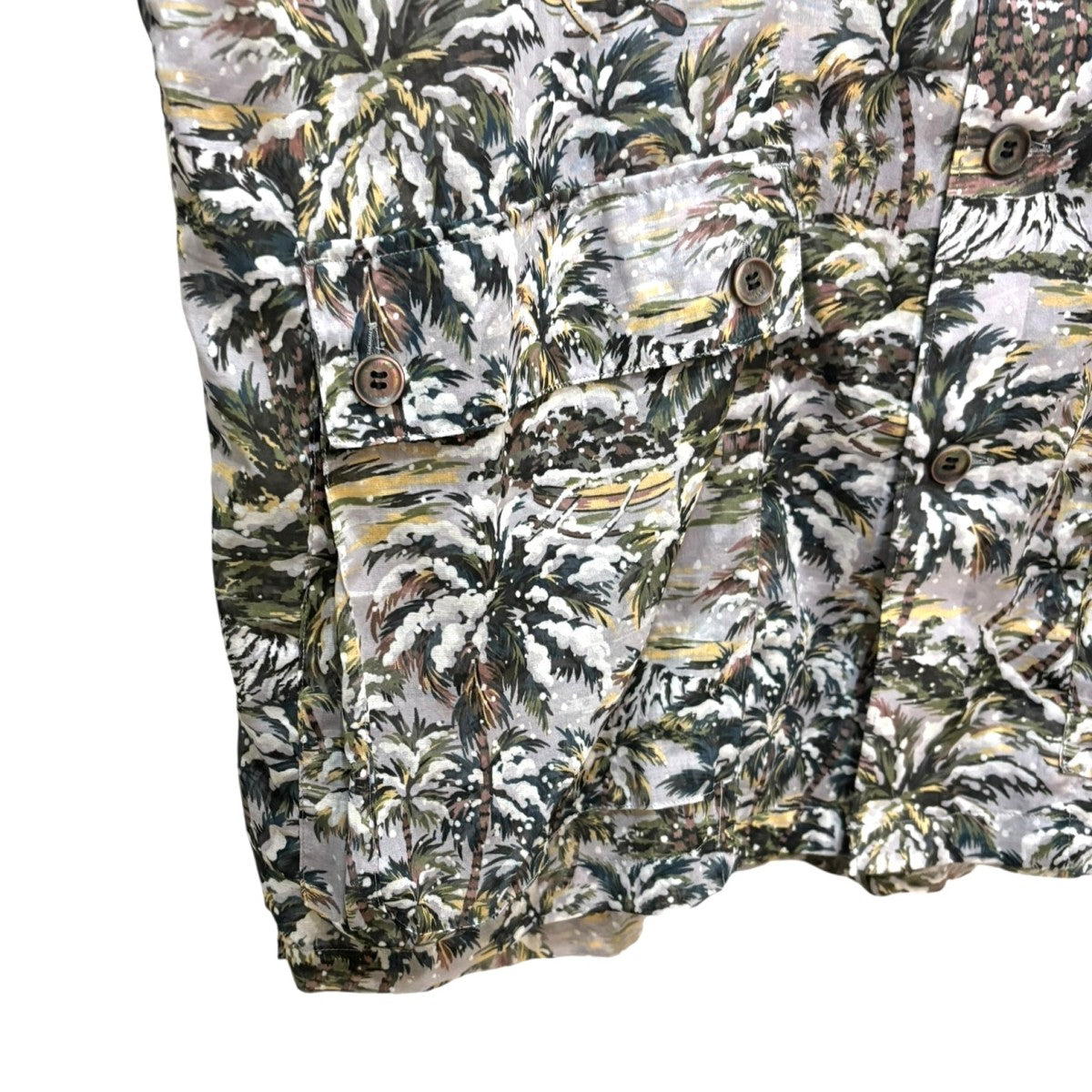 beautiful people SUMMER SNOW SHIRT 1415106007 コットンボイル半袖シャツ 古着・中古-4枚目のアイテム画像