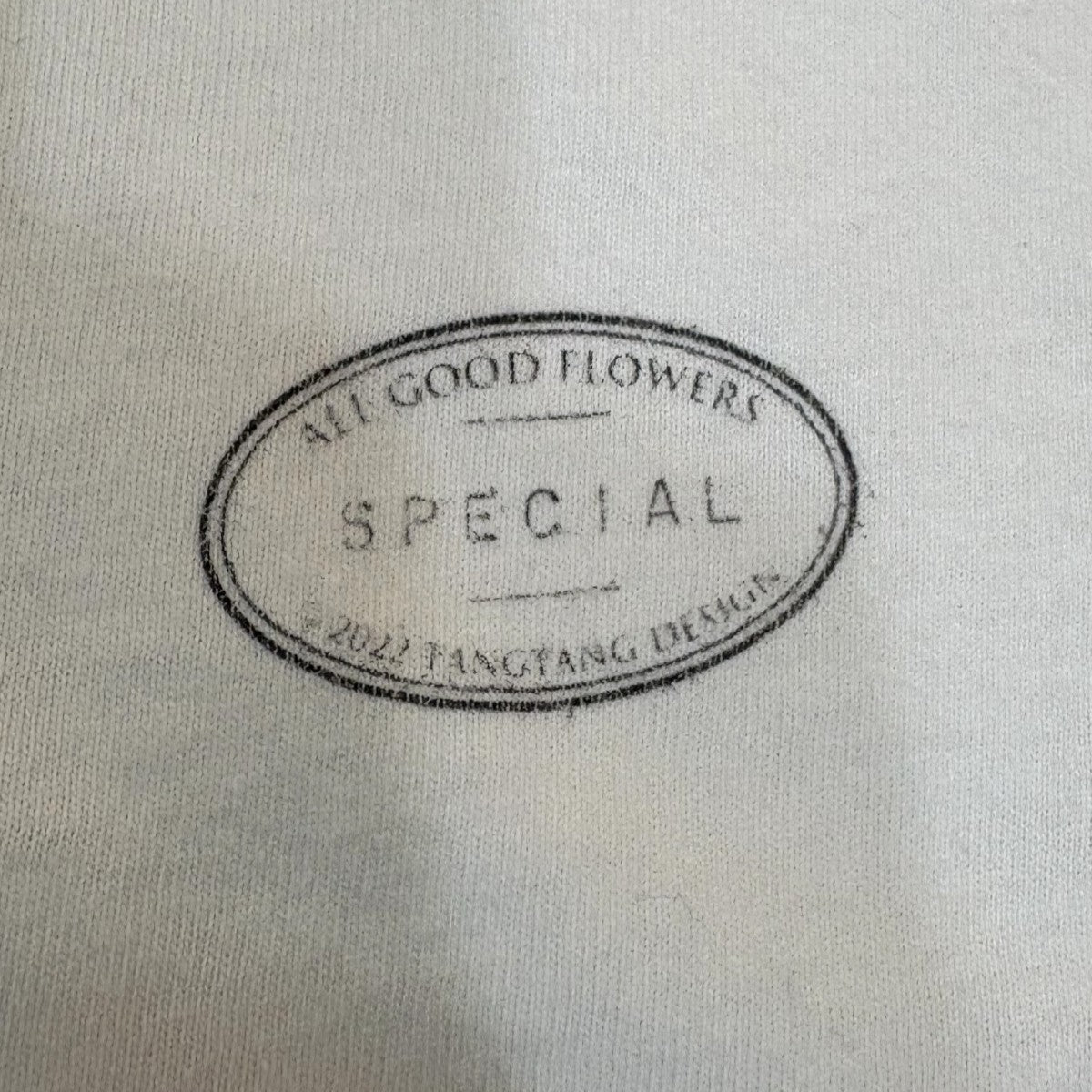 TANGTANG×ALL GOOD FLOWERS 限定FLOWERロゴTシャツ ホワイト