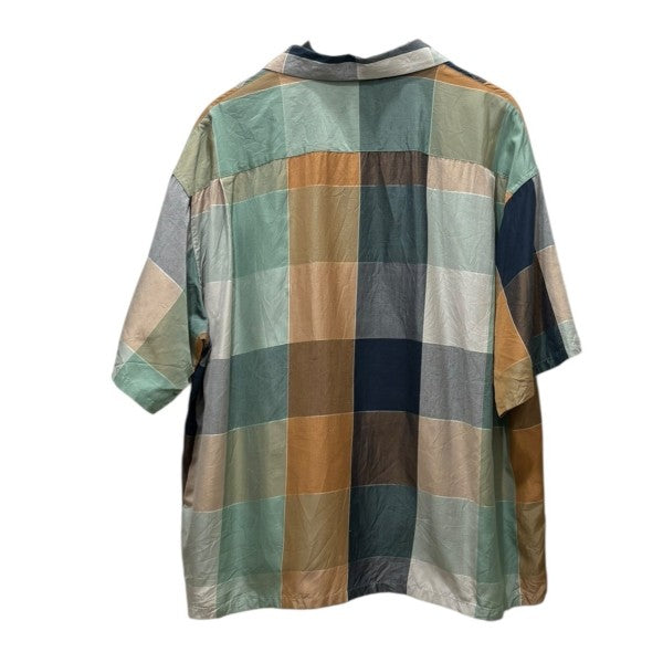 VISVIM HARMON SHIRTS S S CHECK 0122105011015 シルク半袖チェックシャツ 古着・中古-2枚目のアイテム画像